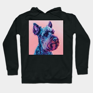 Kerry Blue Terrier in 80's Hoodie